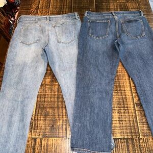 Old Navy size 12 lot of 2 Midrise Straight